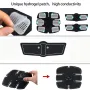 Bominfit EMS Smart Abdominal Muscle Stimulator 6 Modes EMS Training Arm Hip Exercise Belt for Home Gym Office Fitness