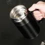 IPRee 400ML 304 Stainless Steel Thermal Mug Thermos With Handle Lid Tea Filter Tea Tumber Office Water Cup Tea Insulated Cup