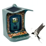ZANLURE BC303 Solar Powered 1080P 24MP Wireless Smart Bird Feeder Camera IP65 Waterproof With Motion Sensor Bird Feeder Outdoor Bird Camera