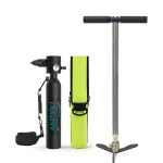 [US Direct] CHIKADIV C300 0.5L Mini Scuba Tank Set Black Refillable Air Tank Oxygen Cylinder Underwater Diving Gear Portable Snorkeling Equipment