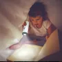 2 in 1 ポータブル懐中電灯 LED モーションセンサー ナイトライト 充電式 複数の照明モード 目に優しいベッドサイド LED ランプ