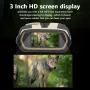 Binoculars with Camera Night Vision Scope 4X Optical Zoom 8X Digital 3\ LCD Screen 2.5K Video 3W IR Waterproof IP65 for Hunting Outdoor Telescope