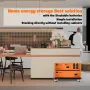 [US Direct] ক্লাউডএনার্জি 48V 150Ah 7.68Kwh স্ট্যাকেবল LiFePO4 ব্যাটারি 6kw ইনভার্টার সহ 60A MTTP 10 বছরের লাইফটাইম মনিটর RV, সোলার, এনার্জি স্টোরেজ, ওভারল্যান্ড, অফ-গ্রিড (7.68Kwh ব্যাটারি+ইনভার্টার) CL48-S1 এর জন্য উপযুক্ত