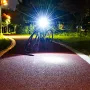 400lm LED Rear Bike Light Safety Tail Light Waterproof Professional Natural White Bicycle Cycling Light Adjustable Button Battery For Camping Hiking Caving Everyday Use