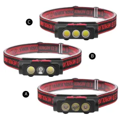 2119A-C Ultra Bright Portable XPE+COB Headlight TYPE-C Charging Lightweight Waterproof for Outdoor Activities Emergencies Head lamp