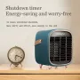 Aquecedor de cerâmica PTC IPRee de 900 W, ventilador elétrico para aquecimento residencial, desligamento seguro da fonte de alimentação, adequado para eletrodomésticos de mesa de inverno