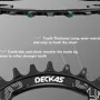 Deckas 104BCD Round Narrow Wide Chainring MTB Mountain Bike Bicycle 104BCD 32T 34T 36T 38T Crankset Tooth Plate Parts