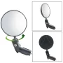 2pcs Bicycle Rear View Mirror Adjustable 360° Rotatable Convex Lens 360 Rotatable Handlebar Safety Mirror For MTB And Road Bike Reflector