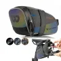 WEST BIKING 1.8L Colorful Reflective Bicycle Saddle Bag Waterproof Portable Cycling Tool Storage Bag for MTB Bike Road Bike Scooter