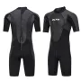 ZCCO 3mm Warm Wetsuit Neoprene Elastic Surfing Snorkeling Short Sleeves Diving Suit for Spearfishing Snorkeling Surfing Canoeing