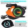 SAMOLLA Electronic Bait Casting Fishing Reel Large LED Screen 7.2:1 High Speed 10kg Max Drag Deep Position Memory Fish Alarm USB Rechargeable Casting Reel for Beach River Lake Offshore