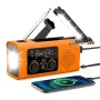IPRee Hand Crank Emergency Radio Solar Powered Radio with LED Flashlight SOS Alarm Portable Radio for Outdoor Camping and Emergency