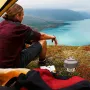 IPRee Portable Mini Alcohol Stove Burner Adjustable Firepower Gasoline Stove Aluminum Alloy Bracket Ultralight Brass Camping Stoves