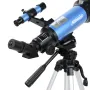 [US Direct] AOMEKIE AO2002 400/70mm Refractor Adult Astronomical Telescope with Phone Adapter Adjustable Tripod and Finder for Beginners and Amateurs to Observe the Moon AO2002