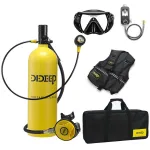 DIDEEP X5000Pro 2L Air Oxygen Bottle Lightweight and Portable Diving Equipment Underwater Rebreather