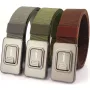 TUSHI Aluminum Alloy Quick Release Buckle Elastic Belt for Men Tactical Belt Outdoor Army Hunting Belt Adjustable Stretch Waistband