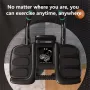 KALOAD 4 Wheel 6 Elbow Support Smart Brakes Abdominal Exerciser with Phone Holder Auto Silent Rebound Home Gym Fitness Equipment for Exercise Abs