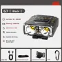 Warsun G7 600 Lumen Mini Super Bright LED Headlamp Motion Sensor Switch Available Built-in Lithium Battery USB Charging for Camping Fishing Light