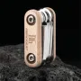 BENGGUO 8 in 1 Portable Folding Mini Bike Repair Tool Multifunctional Screwdriver Hex Wrench for Bike Tire Chain