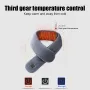 TENGOO 3 Gears Electric Heating Scarf Adjustable Winter Warm USB Rechargeable Neckerchief Plush Collar