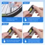 LAOTIE Z1 Mini Electric Bike-specific Air Pump 100PSI 300mAh Type-C Fast Rechargeable Portable Pocket Inflator with Silicone Case for Long Distance Cycling Rapid Tire Emergency Inflation