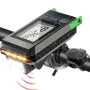 3 in 1 Smart Bike Headlight 800Lm Brightness 2000mAh Battery IP65 Waterproof with Speedometer Horn LED Bike Lamp Cycling Flashlight