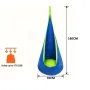 IPRee Portable Children's Sensory Hanging Chair Hammock Portable Parachute Swing Bed With Inflatable Cushion Indoor/Courtyard Play Seat with Inflatable Cushion