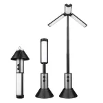 Bikight Folding LED Bright 3 Sided Lamp Telescopic Flashligh Car Repair Working Lights Dimmable Waterproof Outdoor Camping Tent Light