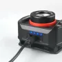 XPE+LED Strong Light Headlamp Built-in Battery USB Charging Wave Sensing Zoom Strong Light Headlamp