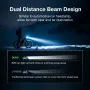 LAOTIE B06 B08 5000Lm Brightness Bike Headlight 8 LED Large Beads Dual Distance Beam Design 10000mAh Battery Phone Emergency Power Bank IPX5 Waterproof 4 Light Modes Fast Charge Bicycle Digital Display Front Light for Electric Bike Scooter MTB Bikes