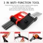 WEST BIKING 16 In 1 Bicycle Repair Tools Portable Folding Hexagon Socket Tool Multi-function Wrench Tire Lever Bottle Opener Combination Set