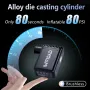 CYCLAMI A2 100PSI Mini Electric Bicycle Air Pump Universal Automatic Rapid Inflation Overheat Protection 110g Portable Cordless Inflator for Outdoor Road MTB Bike Motorcycle Ball