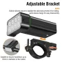 BIKIGHT 8 LED Bike Headlight 900Lm Brightness Dual Distance Beams 4000mAh Battery USB Rechargeable IPX6 Waterproof Rotatable Flashlight for Cycling Camping Fishing