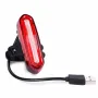 Bike Taillight 600mAh Battery 4 Light Modes USB-C Rechargeable IPX6 Waterproof Wear-resistant Lightweight Bicycle Rear Light for Night Cycling