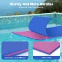 WARMOUNTS Floating Water Pad for Single, 7 x 3 FT Tear-Resistant 3-Layer XPE Foam Floating Mat Recreation Relaxing Lily Pad for Pool Lake River Ocean Boats Outdoor Water Activities