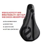 ESLNF Soft High Elastic Silicone Anti-slip Bicycle Saddle Thickened Shock Absorption Waterproof Bike Cover Cushion for Outdoor MTB Riding