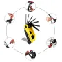 WEST BIKING 16 In 1 Bicycle Repair Tools Portable Folding Hexagon Socket Tool Multi-function Wrench Tire Lever Bottle Opener Combination Set