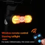 BIKIGHT 2 in 1 Wireless Remote Warning Turn Bike Taillight 5 Iighting Modes 70dB Loud Bell 1200mAh Battery Type-C Rechargeable Safe Smart Rear Light with Horn for Giant Samebike Ibis MTB Bike Night Cycling Riding