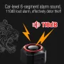 BIKIGHT Smart Brake Sensing Bike Taillight 700mAh Battery Alarm Rear Light 4 Light Modes USB-C Rechargeable IP65 Waterproof Bicycle Rear Light with 110dB Horn Wireless Remote