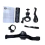 XANES 1080P Bicycle Helmet Camera 120° Wide Angle Bicycle Sports Camera IPX6 Waterproof Mini Motorcycle Helmet Camera Car Video Recorder Outdoor DV Video Camera