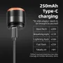 ROCKBROS Q5 Mini Smart Auto Bike Taillight Vibration Sensing Light Sensitivity Brake Rear Light IPx6 Waterproof Type-C Charging Bicycle Lump for MTB Road Night Cycling