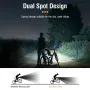 BIKIGHT 8 LED Bike Headlight 900Lm Brightness Dual Distance Beams 4000mAh Battery USB Rechargeable IPX6 Waterproof Rotatable Flashlight for Cycling Camping Fishing