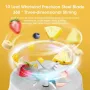 Electric Juicer Cup with 2 Cups Portable Juicer Mixer 10 Blade Usb Charge Fresh Fruit Juice Personal Blender Smoothie For Travel