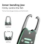 ZANLURE 18 KG Aluminum Alloy Scale Fishing Pliers Grip Comfortable Non-slip Rubber Handle Fish Lip Controller Gripper Pincer Clamp Tools with Lost Rope
