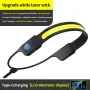 Bikight LED+COB 3 Modes COB Running Headlamp USB Rechargeable Power Dispaly Waterproof Headlight Head Torch for Camping Dog Walking Fishing Hiking Search Light