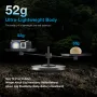 Astrolux? HM01 Torcia frontale da corsa leggera a forma di L, 800 lumen, raggio di azione 87 m, luce bianca e rossa a LED, torcia portatile, alimentazione tramite batteria 16340 da 800 mAh, ricaricabile tramite Type-C, IP68 impermeabile, per campeggio all