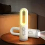 2 in 1 ポータブル懐中電灯 LED モーションセンサー ナイトライト 充電式 複数の照明モード 目に優しいベッドサイド LED ランプ