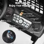 FUNTOK 12V 7AH 2 lugares, caminhão elétrico para crianças, alimentado por bateria, controle remoto sem fio, Bluetooth, suspensão de mola, MP3 player e luzes LED, carro de brinquedo motorizado para crianças, presente de Natal e aniversário