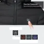 TENGOO HJ-09A 9-områdes värmejacka USB vinter utomhus elektrisk värmejacka varm sport termisk kappa kläder värmebar bomullsjacka