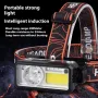 Bikight T142 Smart Sensor Мощный светодиодный налобный фонарь Type-C 6 режимов 18650 Фонарь со встроенным аккумулятором Перезаряжаемый фонарь для кемпинга и рыбалки